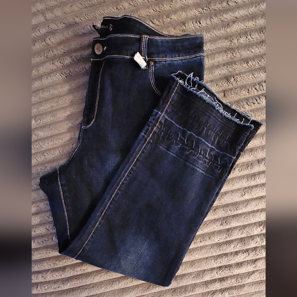 Susan Graver (14) Dark Blue Women Jeans - Picture 1 of 4